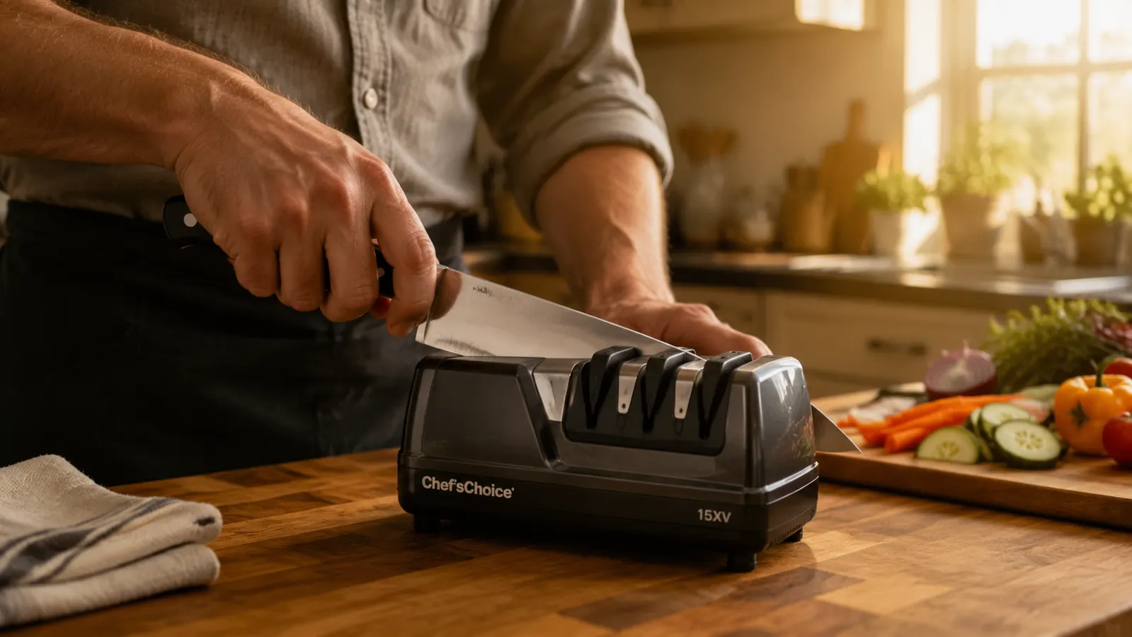 How to Restore Dull Knives With an Electric Sharpener the Right Way